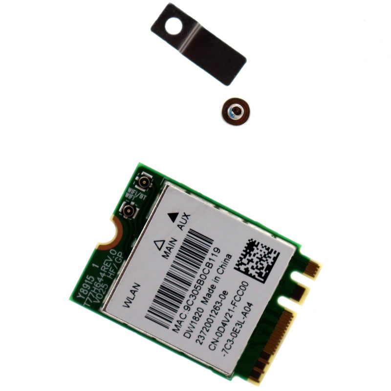 Deal4GO DW1820 802.11ac 867Mbps M.2 WLAN WiFi Adapter Wireless Card w/BT 4.1 for Dell Laptops Qualcomm QCNFA344A Windows 7/8/10 D4V21 0D4V21 - Image 3